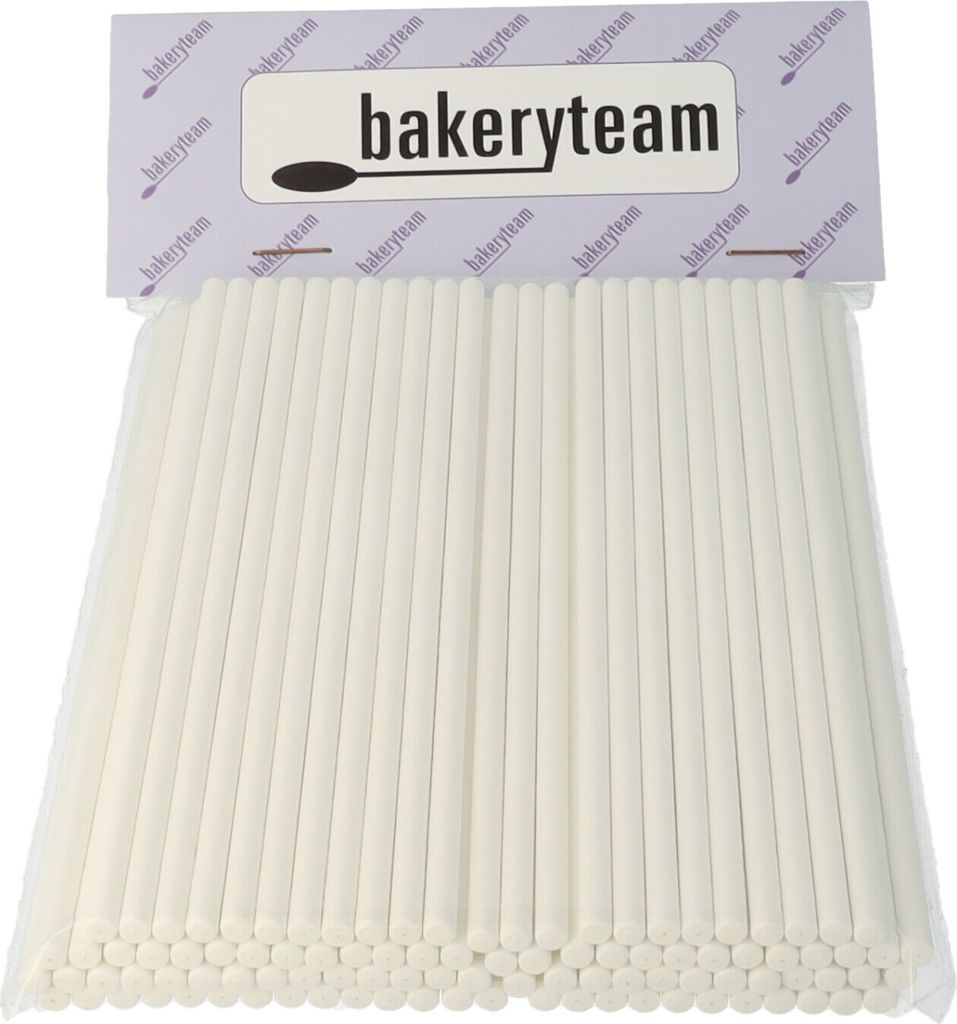 bakeryteam Papierstiele für Cake Pops oder Lutscher 15cm / 100 Stück