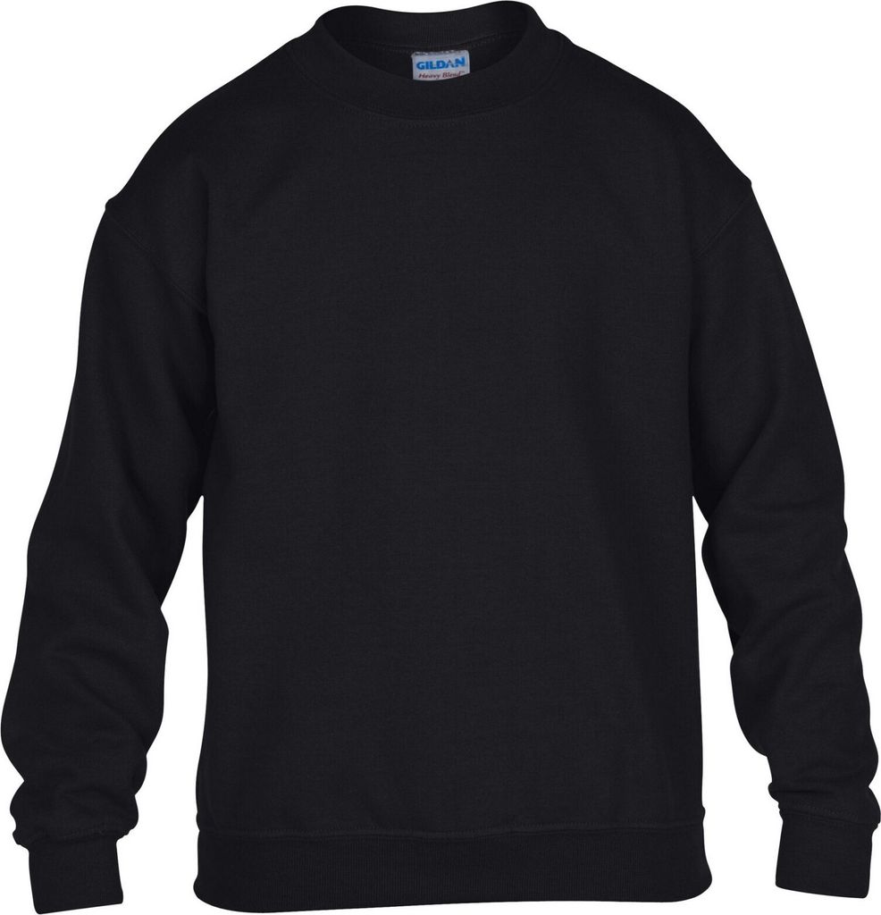 Gildan - Sweatshirt Rundhalsausschnitt für Kinder RW10072 (104) (Schwarz)