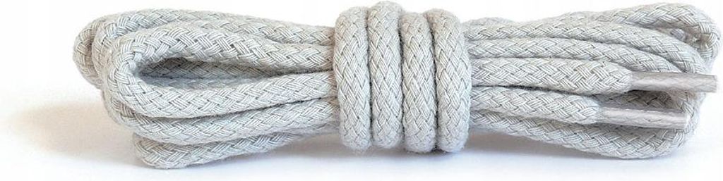 Strapazierfähige Baumwoll-Rundschnürsenkel Kaps 60 cm - Grau (0083)