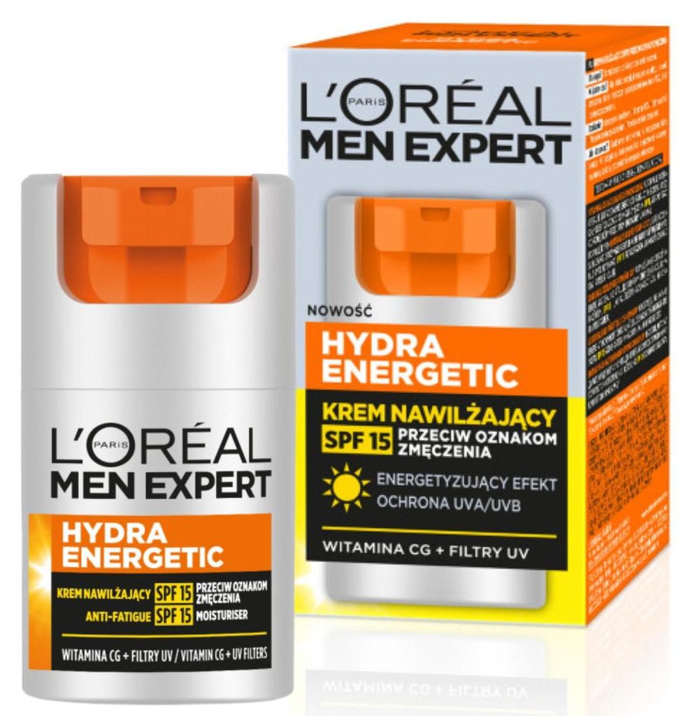 L'Oréal Men Expert Hydra Energetic Nawilżający Krem SPF15 Zdjęcie produktu 