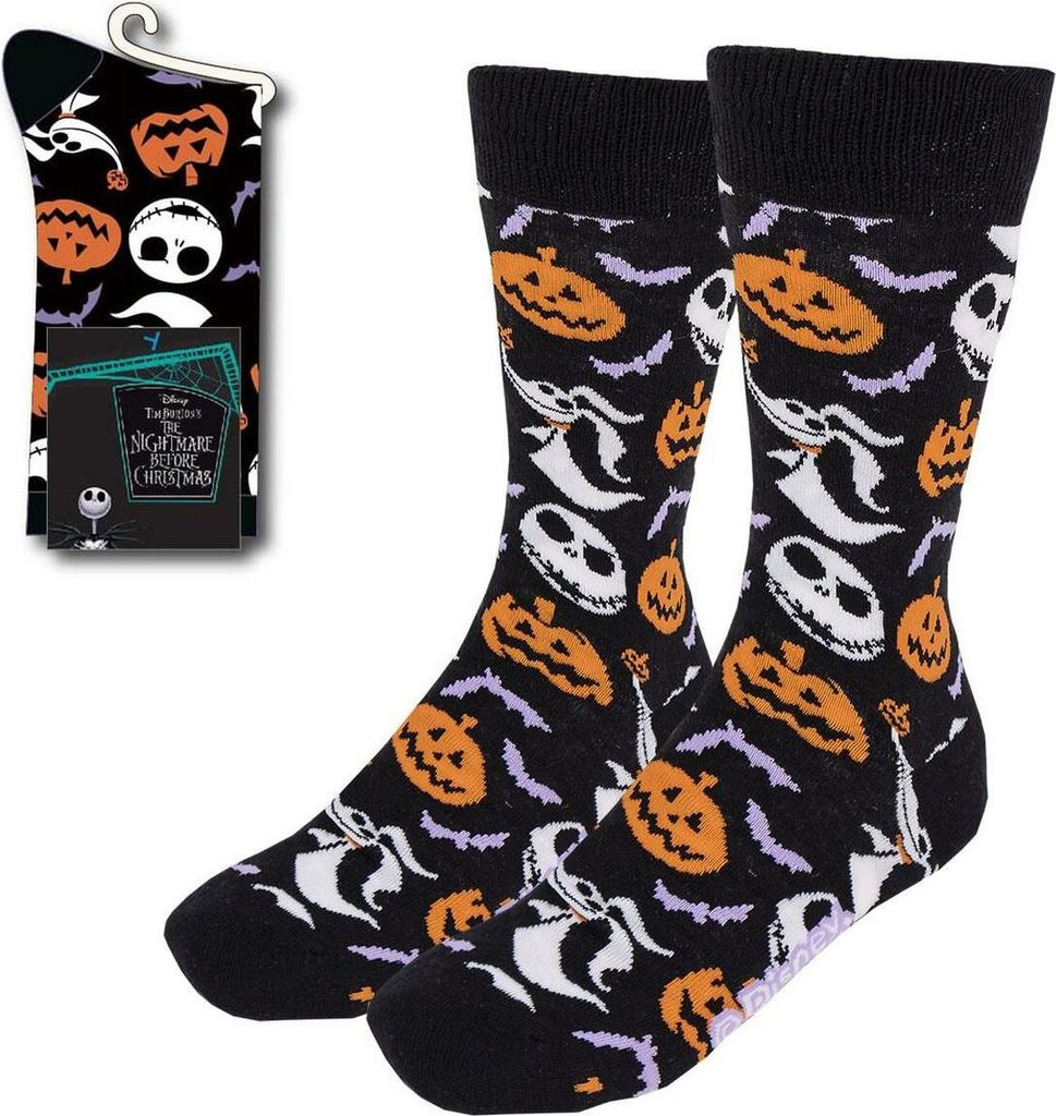 Calcetines "El extraño mundo de Jack" con diseño patchwork, Imagen del producto 