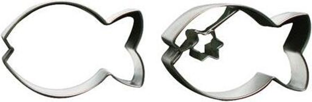 ausgeschnittenes Bonbon FISH Set 2tlg.