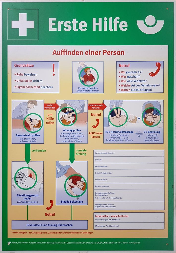 KS Tools Schild Erste Hilfe Aushang