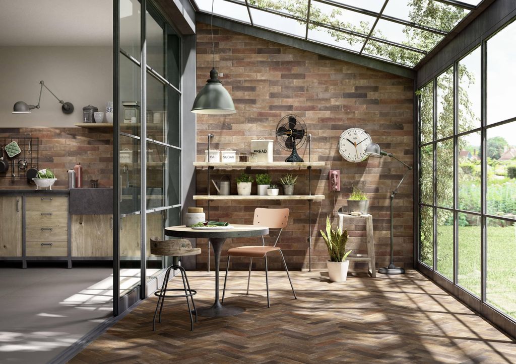 Fliesen Ziegeloptik Braun 7x28 cm CASA39 Marazzi Terramix