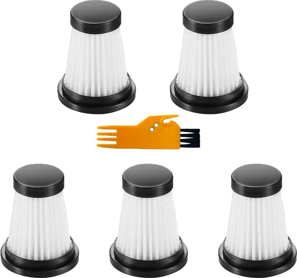 5 x HEPA-Filter für MOOSOO K12, K12 Pro, K13 Akku-Staubsauger für Genius Invictus One 1.0 X7 Staubsauger Ersatzteile