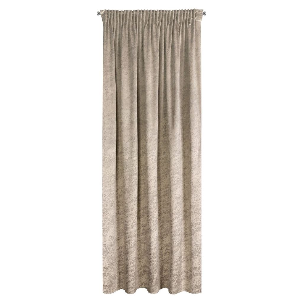 Vorhang RIVA dunkelbeige 140x270 cm  Kräuselband Tunnelzug Produktbild 