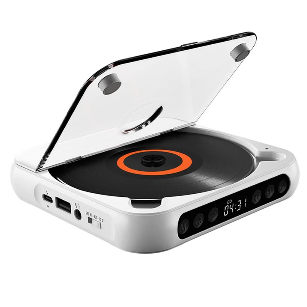 CD-Player, tragbare CD,mit Kopfhörer,2000 mAh,Bluetooth 5.1+3,5 mm Kabel, unterstützt CD, MP3 und andere Formate, geeignet für verschiedene Szen...