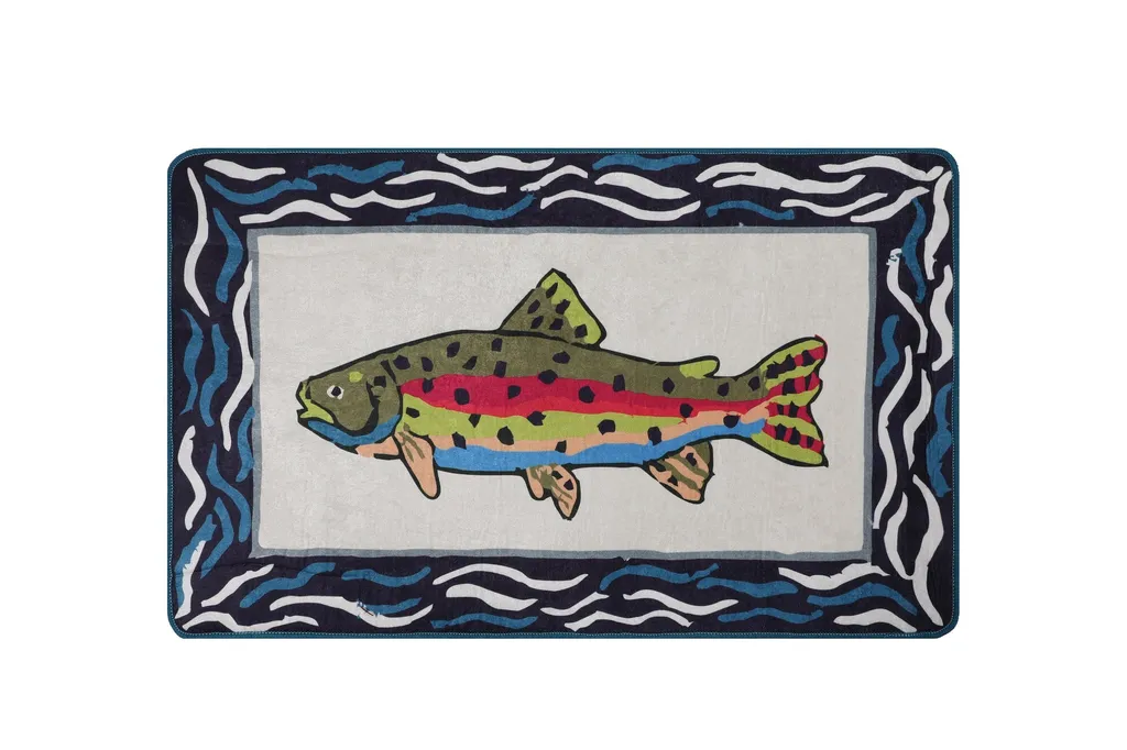 Tapis de bain Pescado CHL5183 Mijolnir Multicolore 100% Velours 700g/m²