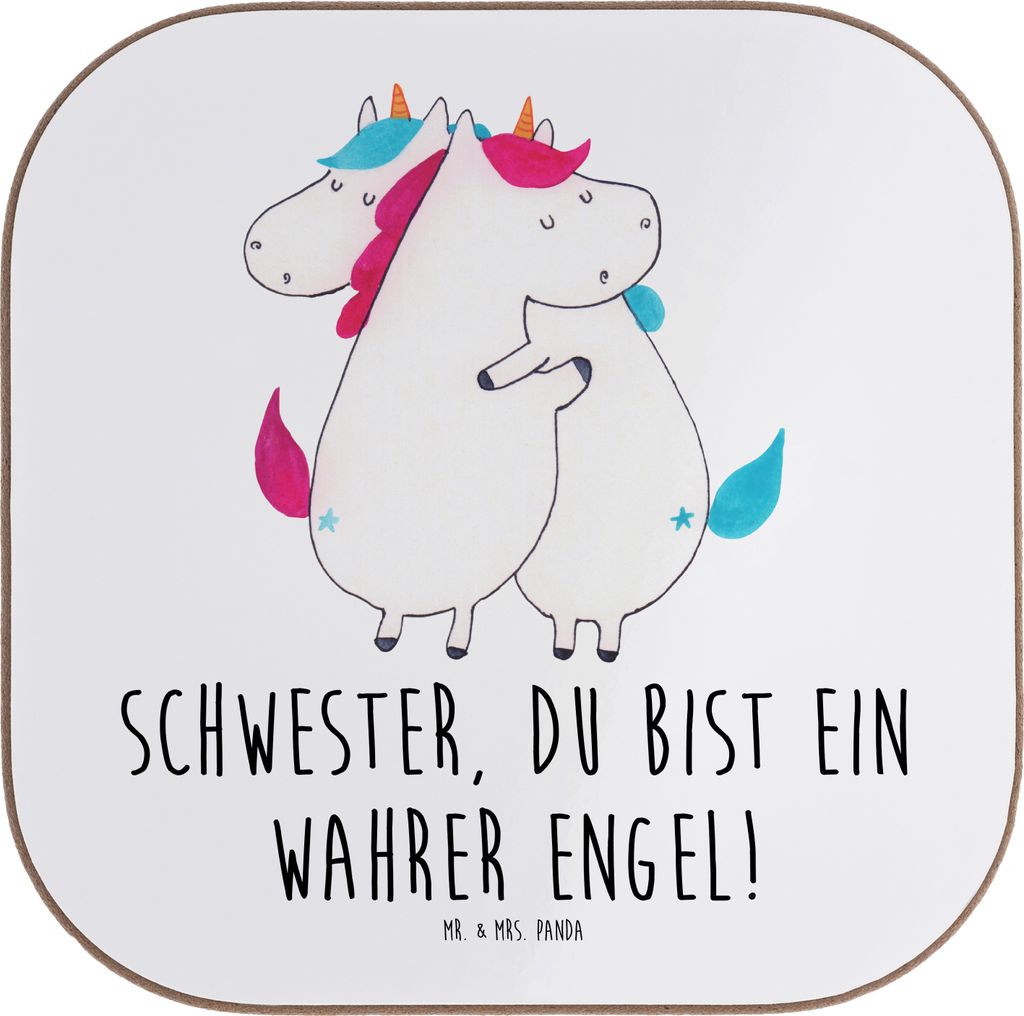 Mr. & Mrs. Panda Untersetzer für Gläser Schwester Engel - Produktbild 
