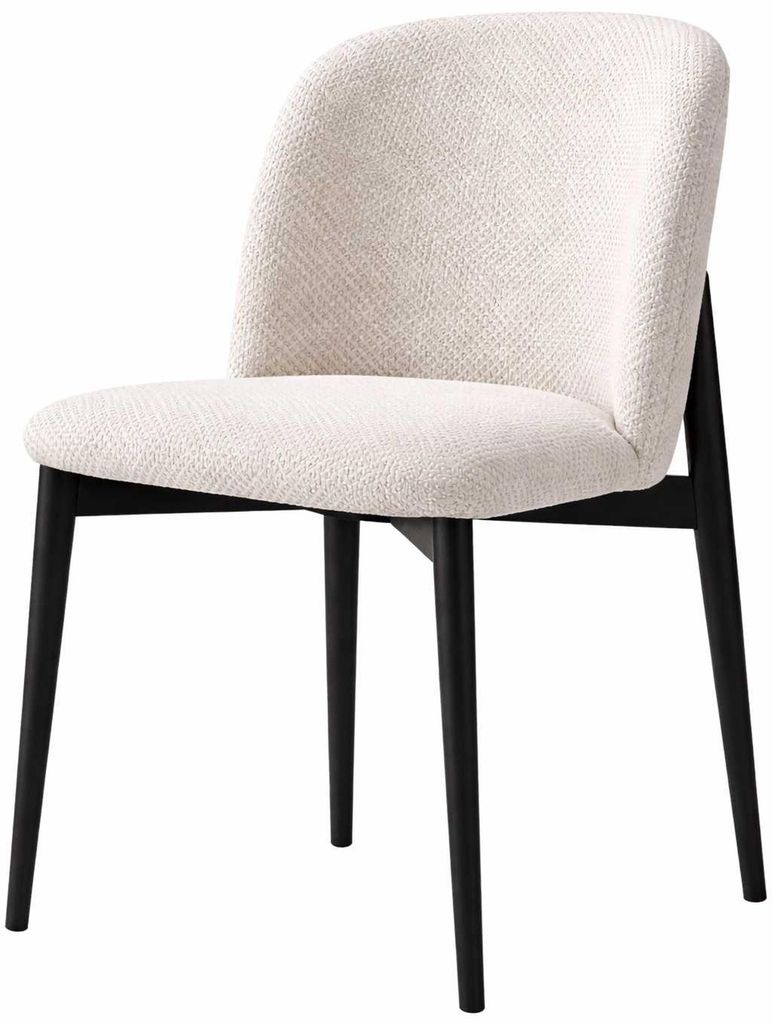 6x Stuhl Stil modern Farbe weiß schwarz Wohnzimmer neu Holz weich