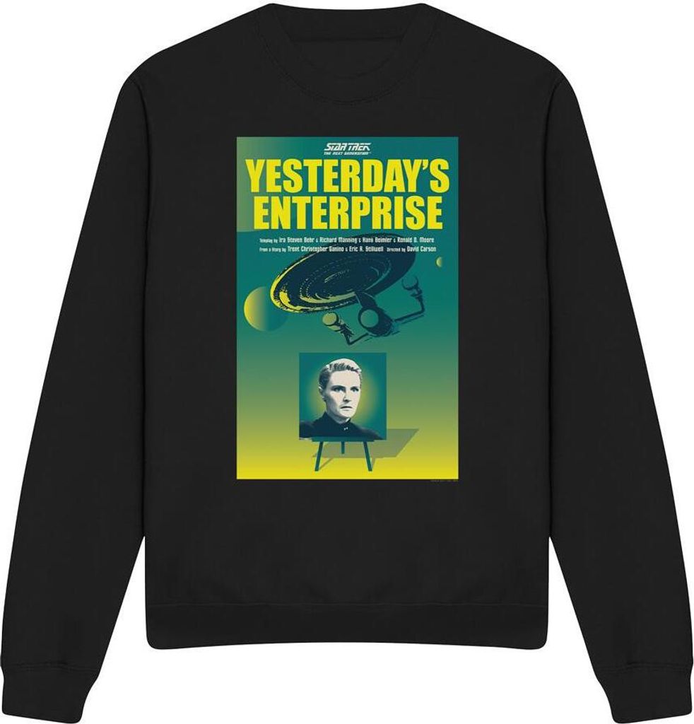 Star Trek - "The Next Generation Season 3 Episode 15" Sweatshirt für Herren/Damen Uni TV11792 (XXL) (Schwarz)