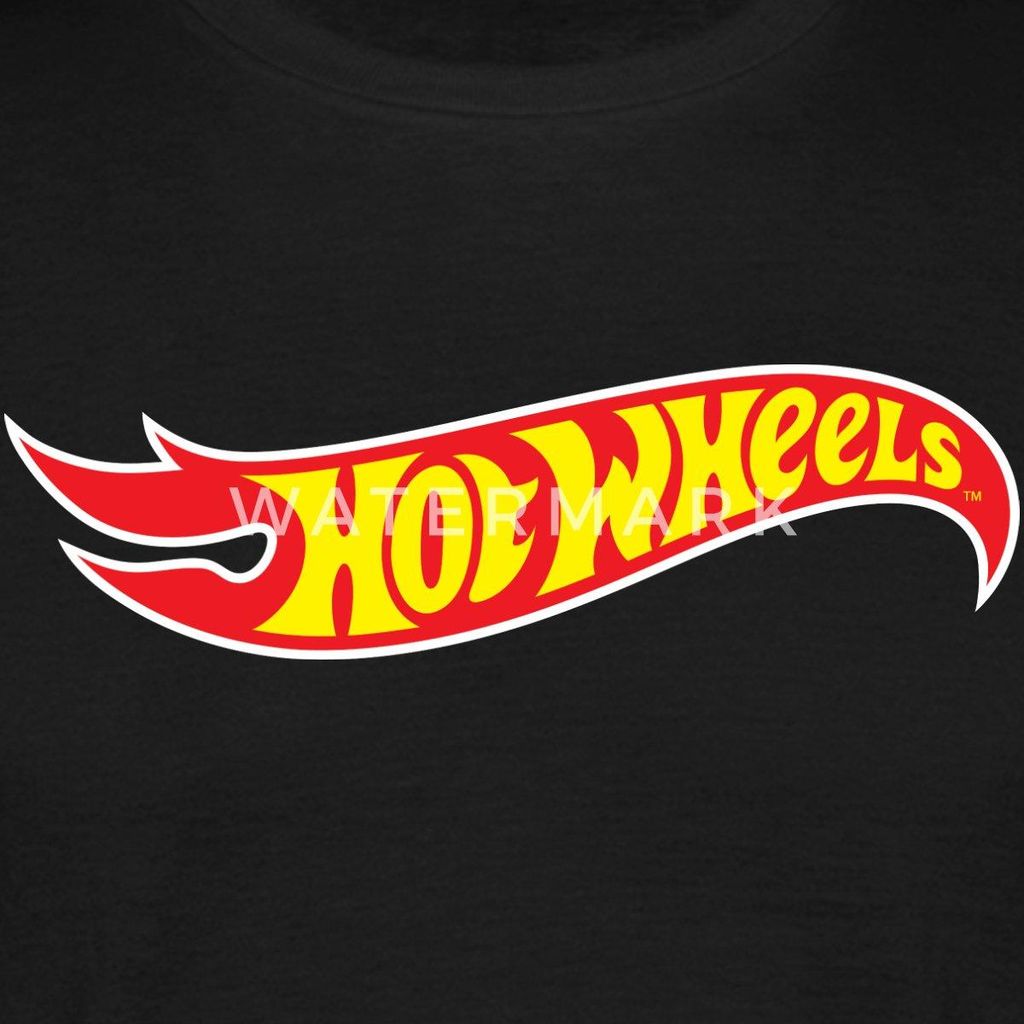 Spreadshirt Hot Wheels Klassisches Logo Männer T-Shirt, 3XL, Schwarz