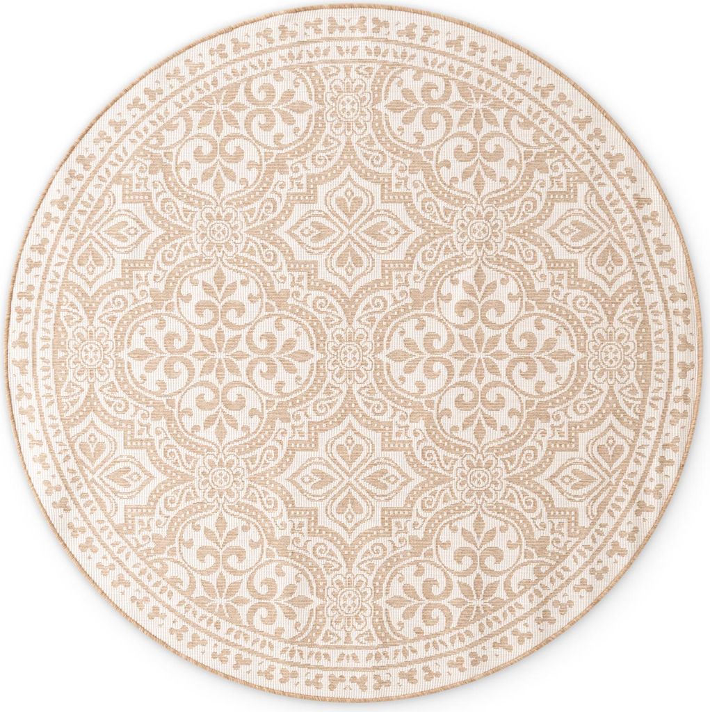 Hanse Home Duet In- & Outdoor Wendeteppich Rund Rosel Jute Produktbild 