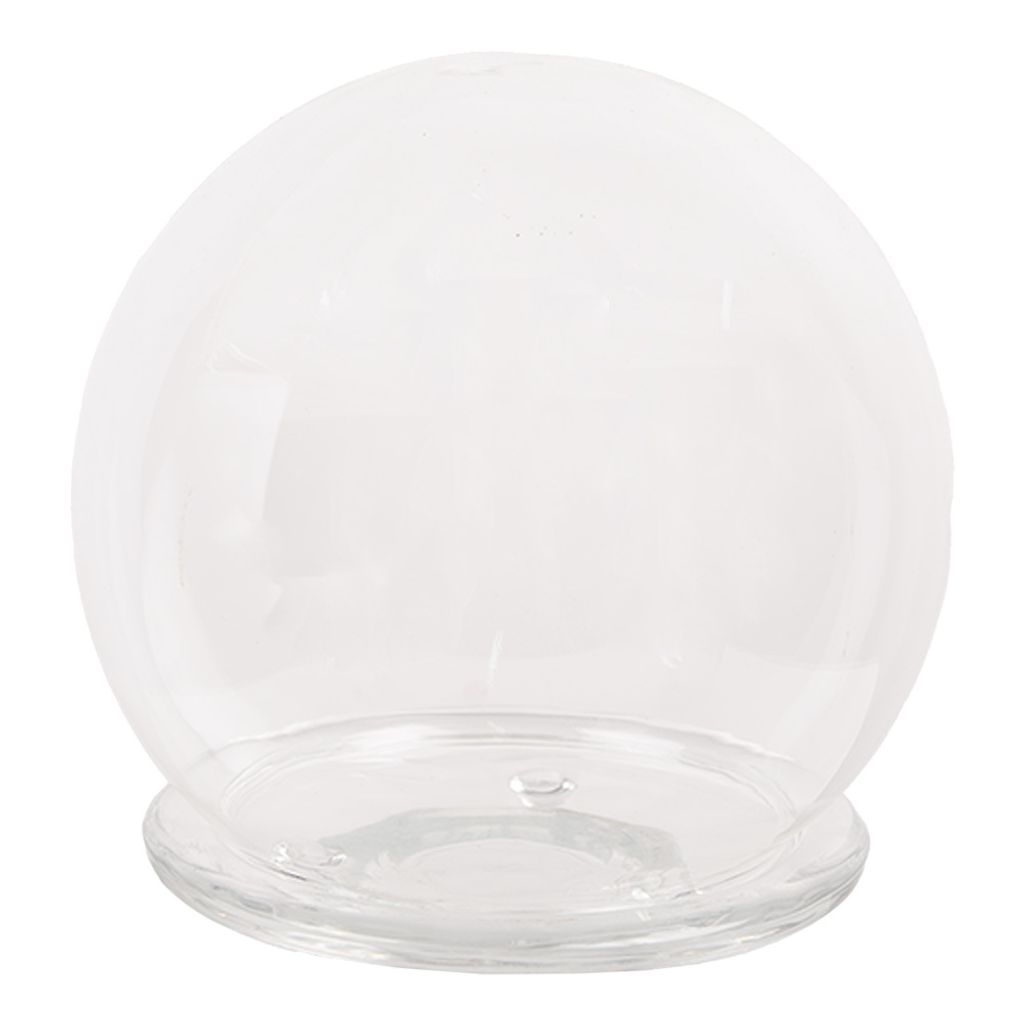 Clayre & Eef Glocke Ø 15x16 cm Transparant Glas Produktbild 