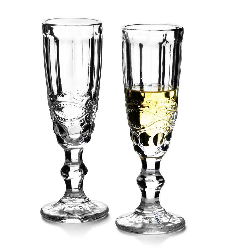 MONDEX | Sektglas - Glas - 6er Set - 165 ml - Transparent - Sektflöte - Klassisch