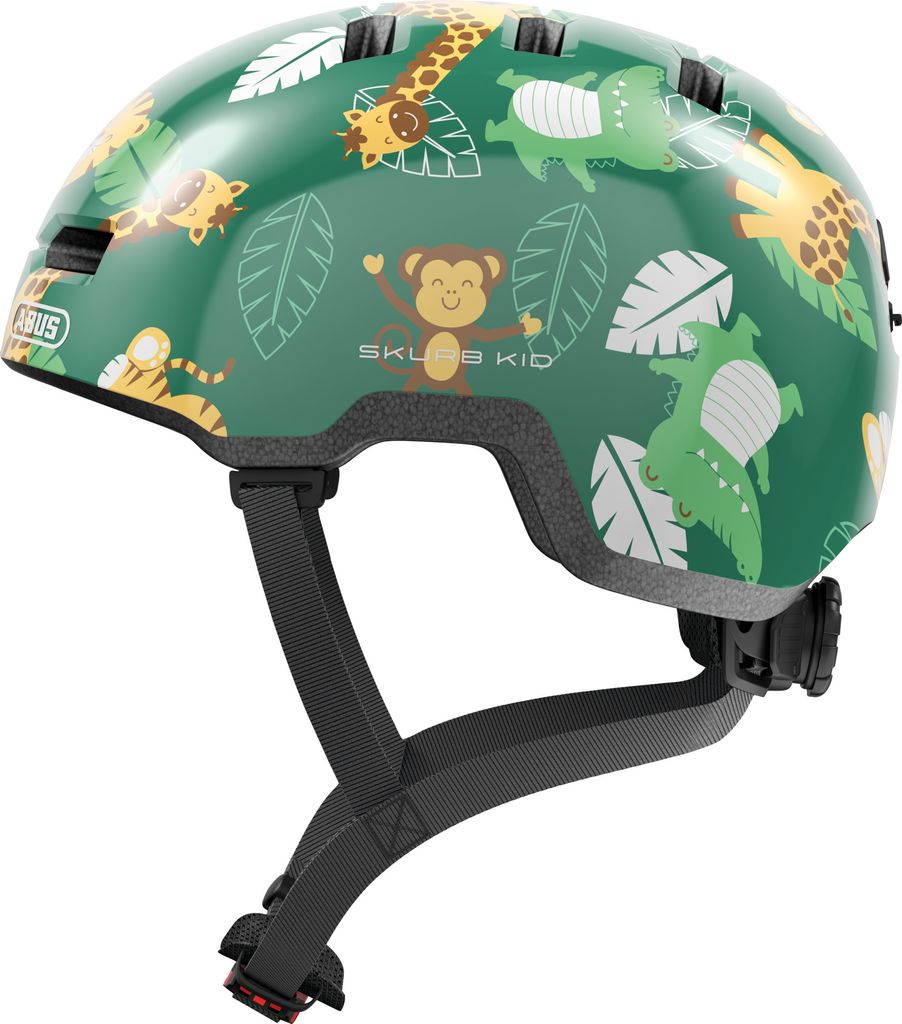 ABUS Kinderhelm Skurb Kid - robuster Fahrradhelm im Skater-Look mit Platz für einen Zopf und vielfältigen Designs - für Mädchen und Jungen - Gr...
