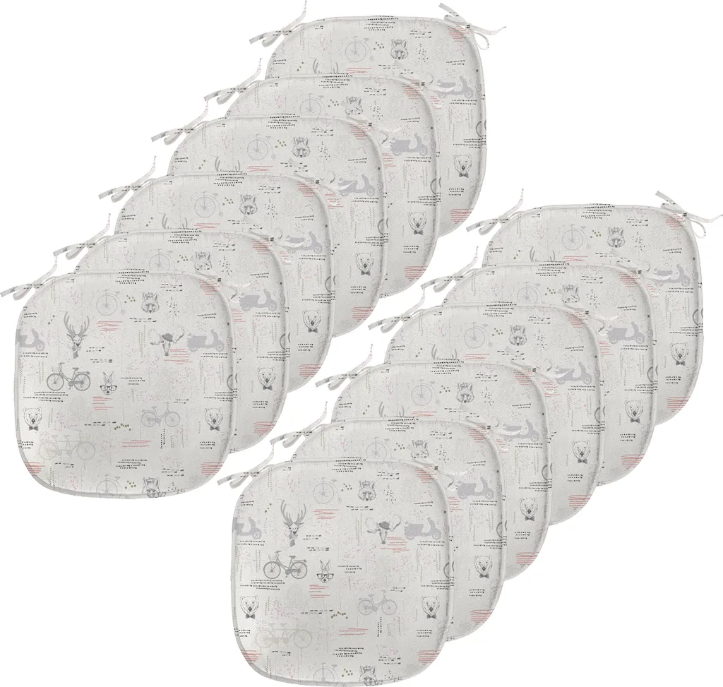 Set 12 Cuscini Sedia ABAKUHAUS 40x40 Impermeabili - Anti-Macchia Indie