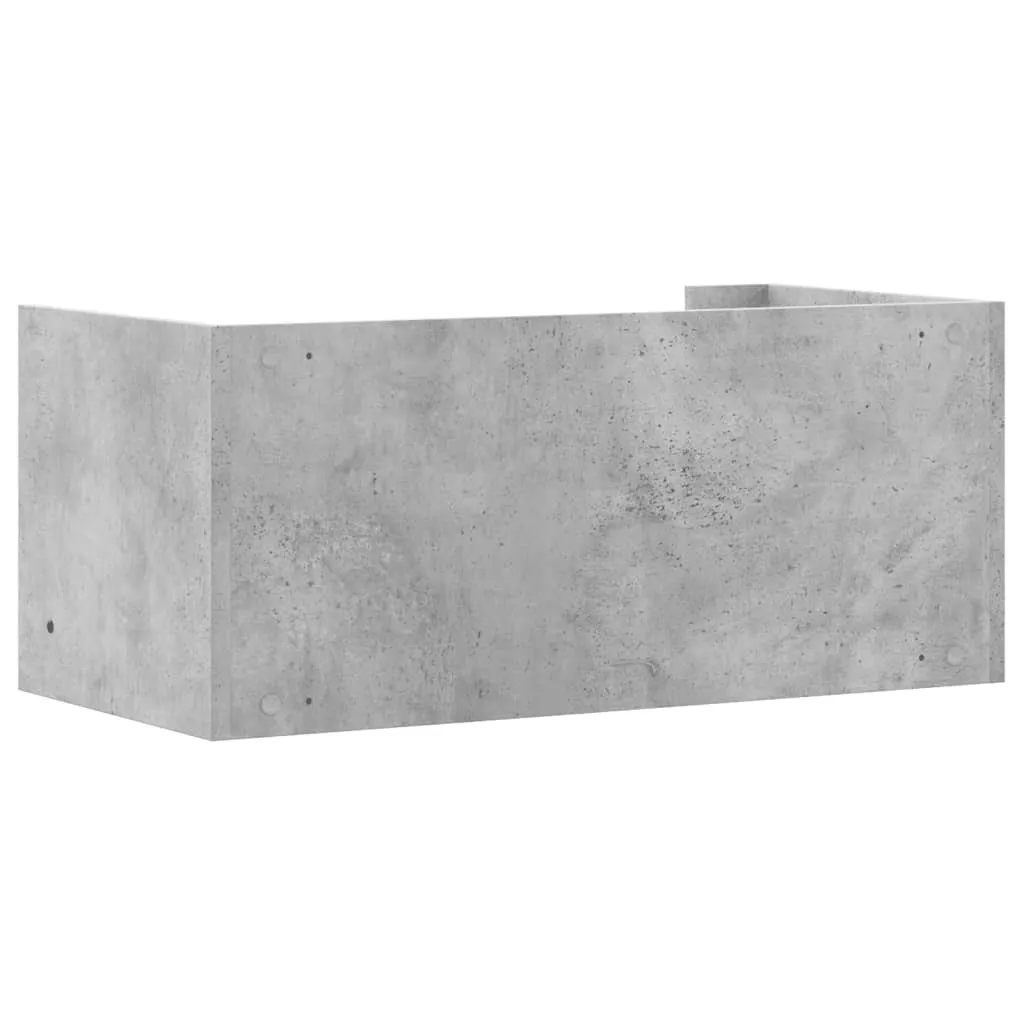 Scaffale a Muro Maison Exclusive Grigio Cemento 70,5cm | Design Moderno - 6