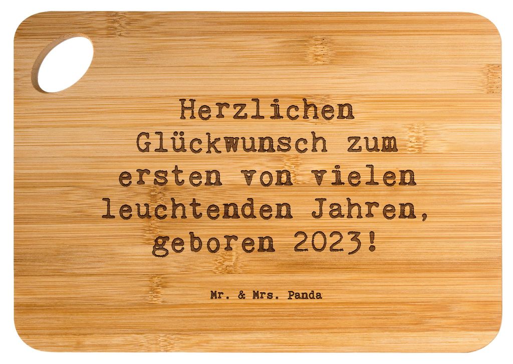 Mr. & Mrs. Panda Schneidebrett Spruch 2023 Geburtstag - Transparent - Geschenk, Geburtstagsgeschenk, schneidbrett, Alter, Hackbrett, Geburtstagsgl...