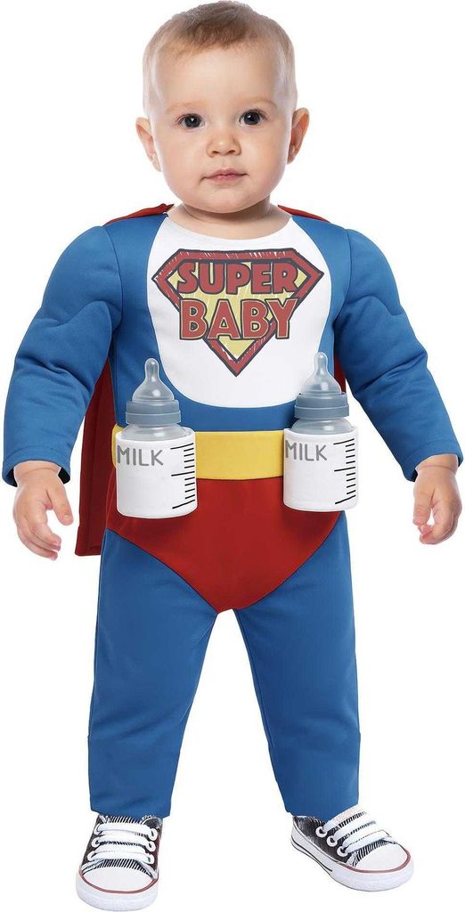 Fiestas Guirca - "Feeding Bottle Man" Kostüm für Baby Set FG1336 (92) (Blau/Bunt)