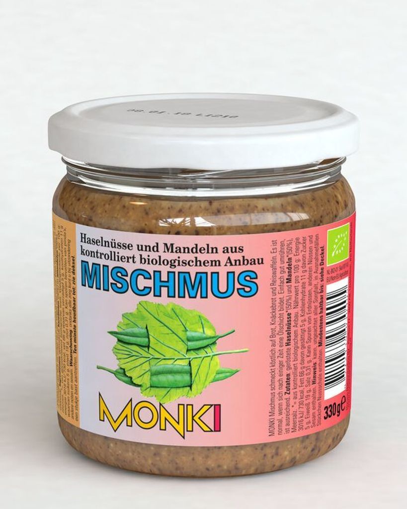Monki Gemengde notenpasta met zout eko  (330 gr) Produktbild 