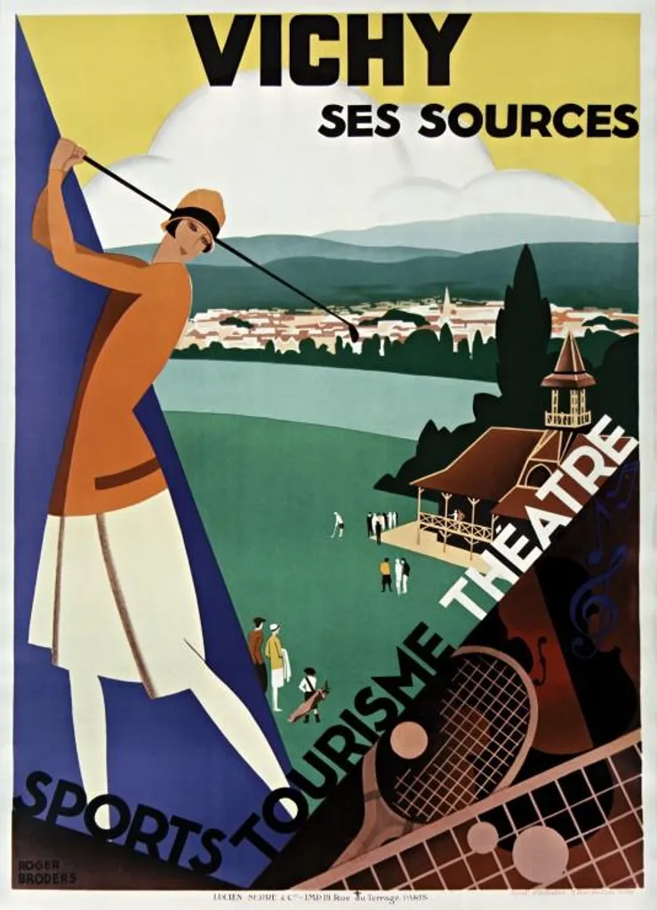 Puzzle de collection Roger Broders - Vichy 1928 - Jeu de 500 pièces Art