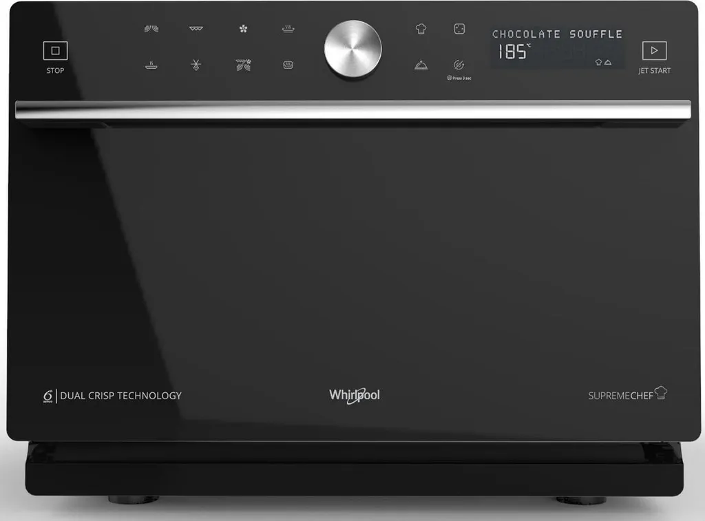 Whirlpool Combiné 33L 1000W Gril Chaleur Brassée Vapeur Cavité Inox
