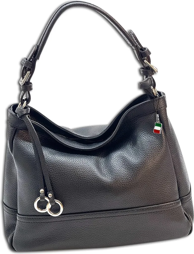 Sac noir en cuir véritable Florence OTF165S1 finition premium et durable