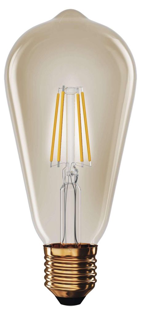 LED žárovka Vintage ST64 / E27 / 4,5 W (40 W) / 420 lm / teplá bílá