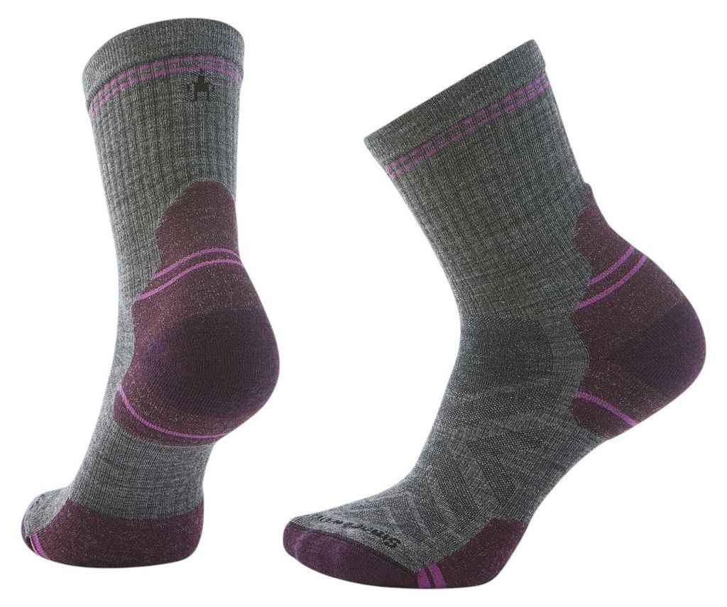 SMARTWOOL Hike Targeted Cushion Mid Crew Damen Wander Socken aus Wolle grau EU 34-37