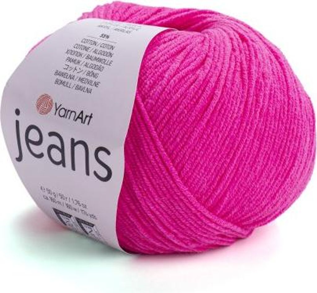Yarn Art Jeans 59 Neon Pink Strickgarn Produktbild 