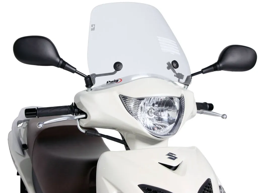 Bulle Puig Trafic transparente haute visibilité Suzuki Sixteen 08-14