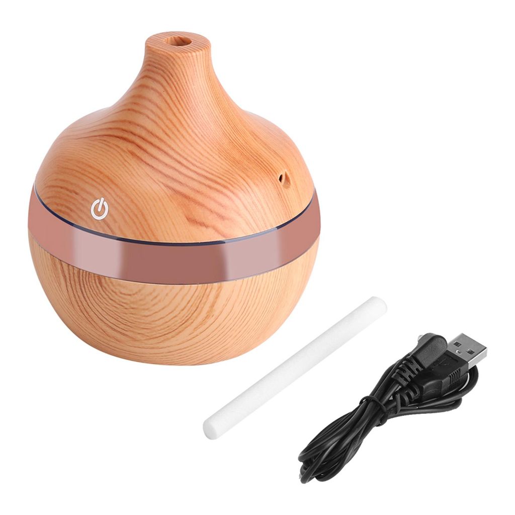 USB LED Touch Wood Grain Umidificatore Purificatore d'aria Immagine del prodotto 