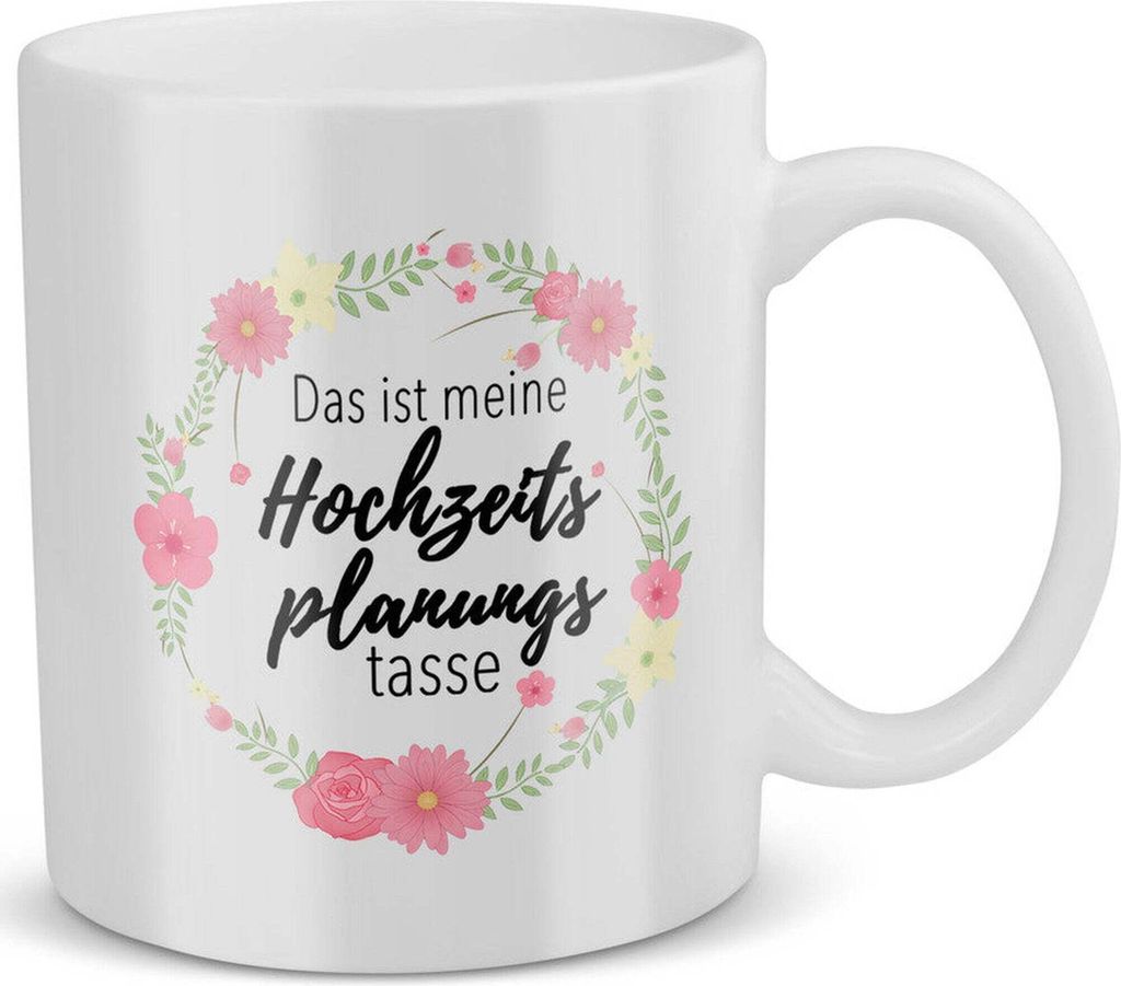 22Feels Verlobungsgeschenk Frauen Männer Geschenk Hochzeitsplanung Tasse Verlobung Bekannt Geben Spruch Kaffeetasse Haferl