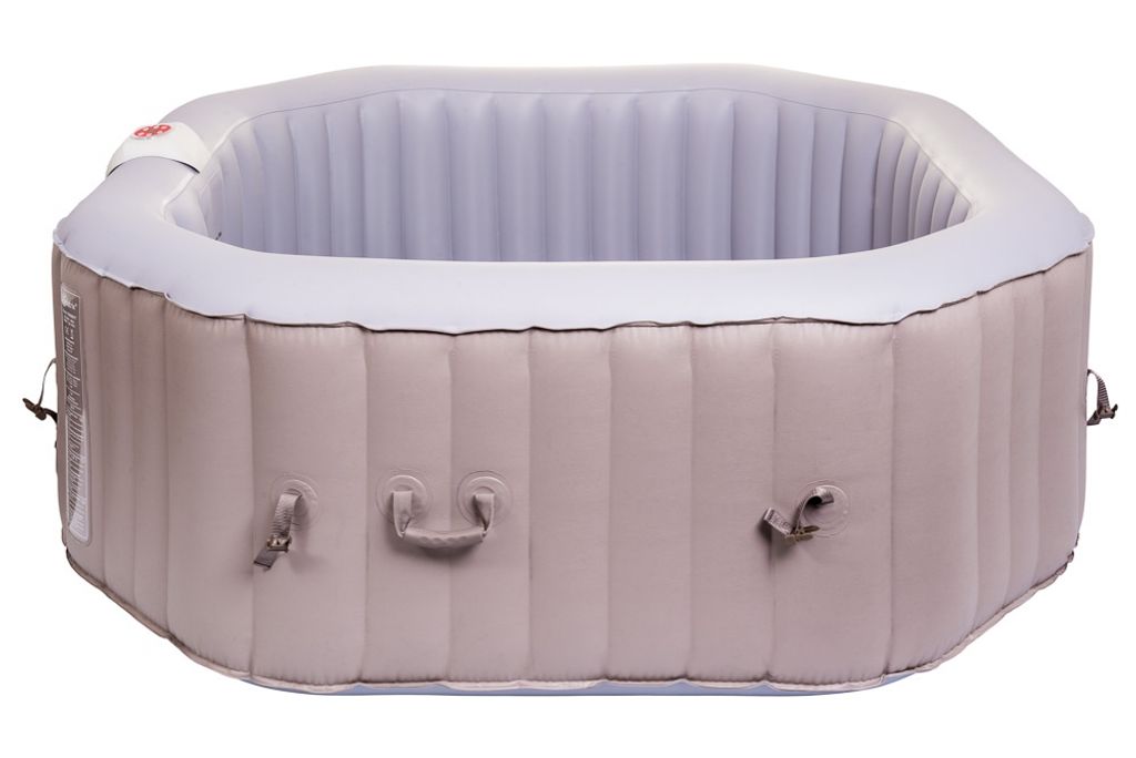 An inflatable hot tub on a white background.