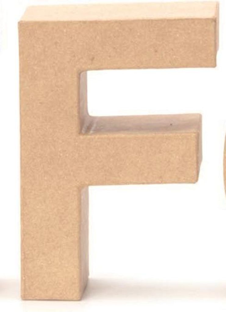 Cartone Glorex lettera F 17,5 x 5,5 cm Immagine del prodotto 