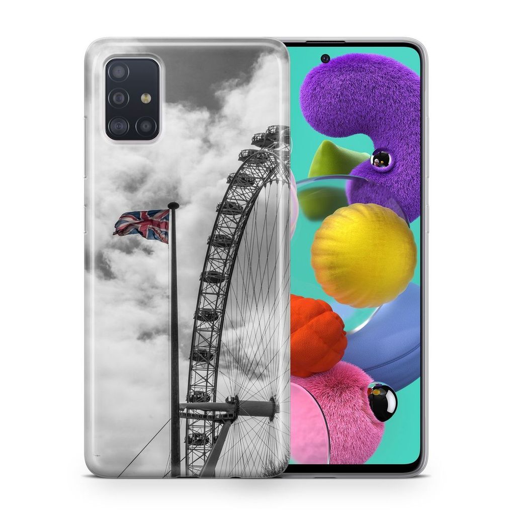 Handyhülle Schutzhülle für Samsung Galaxy S4 Mini Case Cover Tasche Bumper Etuis TPU, Modell:Samsung Galaxy S4 Mini, Motiv auswählen:London Rie...