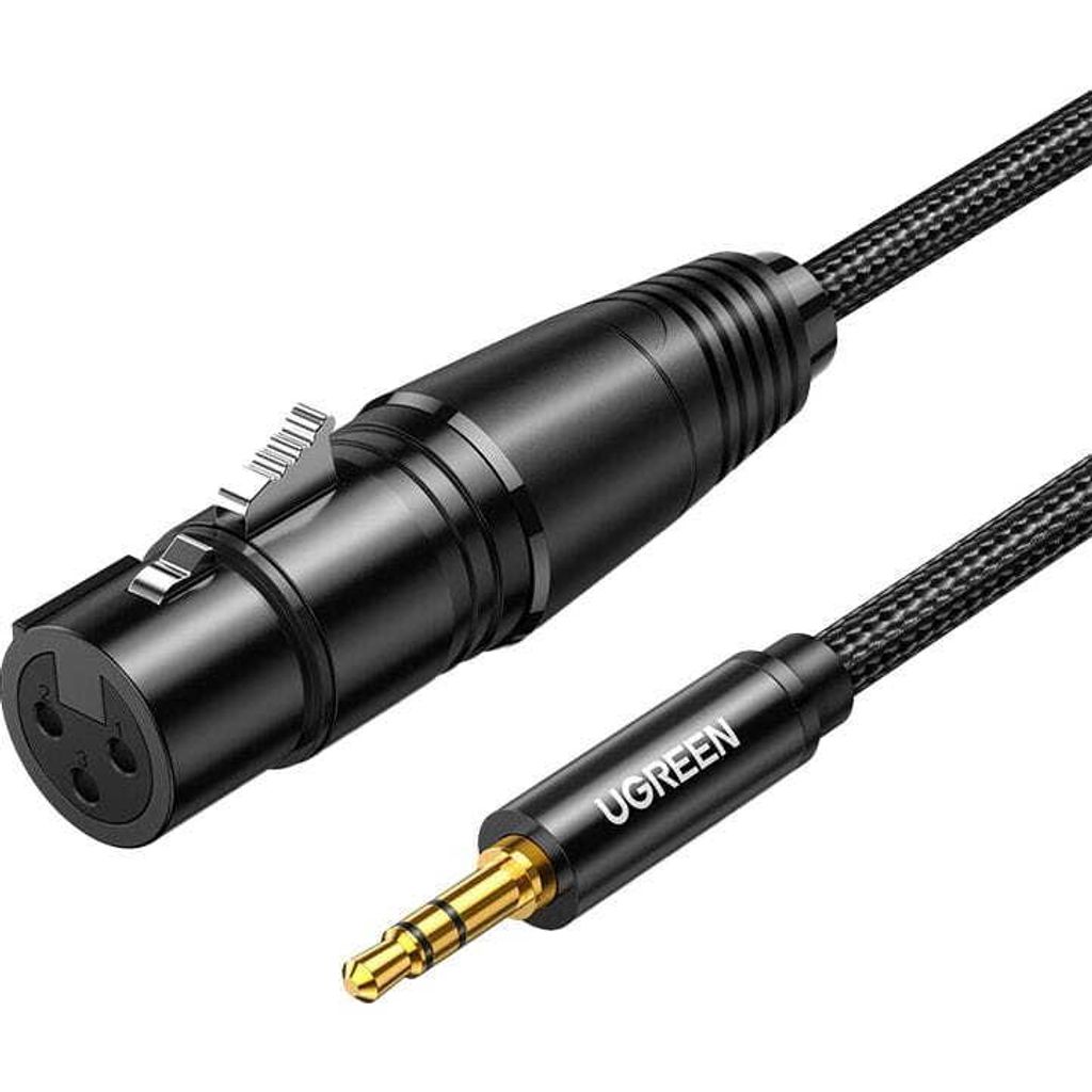 Ugreen 20763, XLR, Weiblich, 3.5mm, Männlich, 1 m, Schwarz Produktbild 