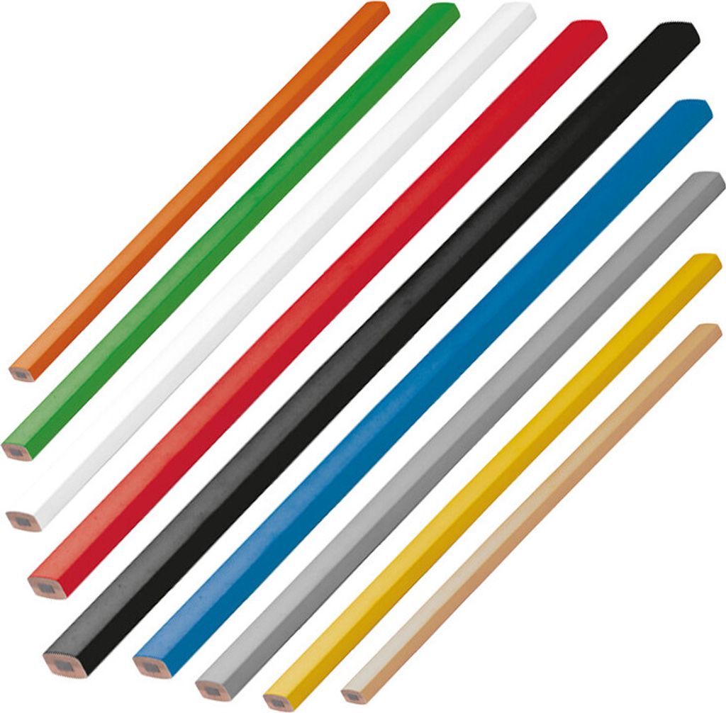 9 Zimmermannsbleistifte / Länge: 25cm / 9 verschiedene Produktbild 