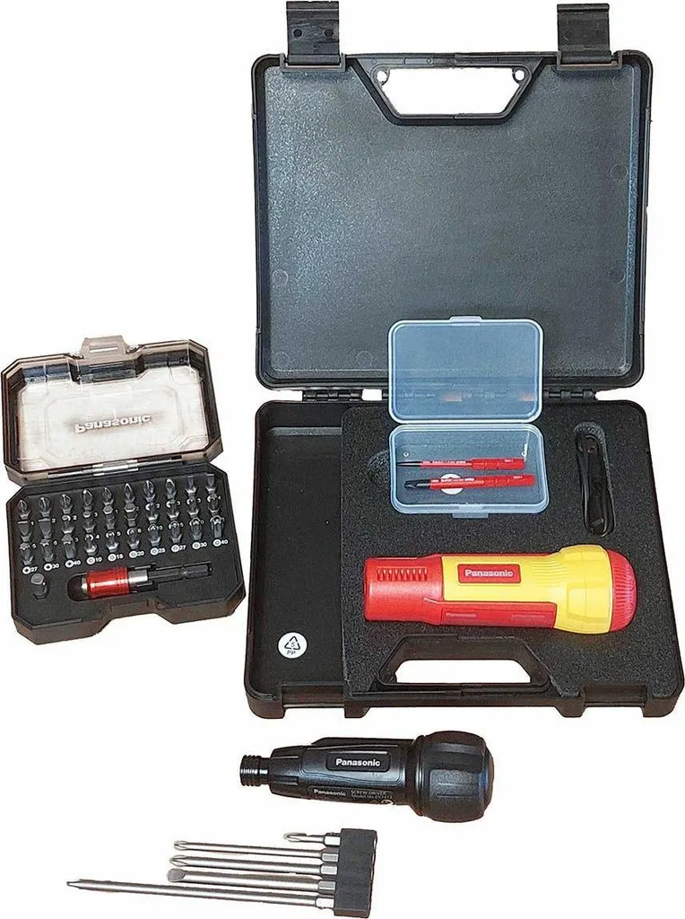 Tournevis sans fil 1000V Heavy Duty Panasonic sécurité et BITS inclus