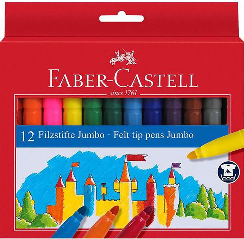 Faber-Castell Jumbo plnicí pero Vícebarevné 12 ks Obrázek produktu 