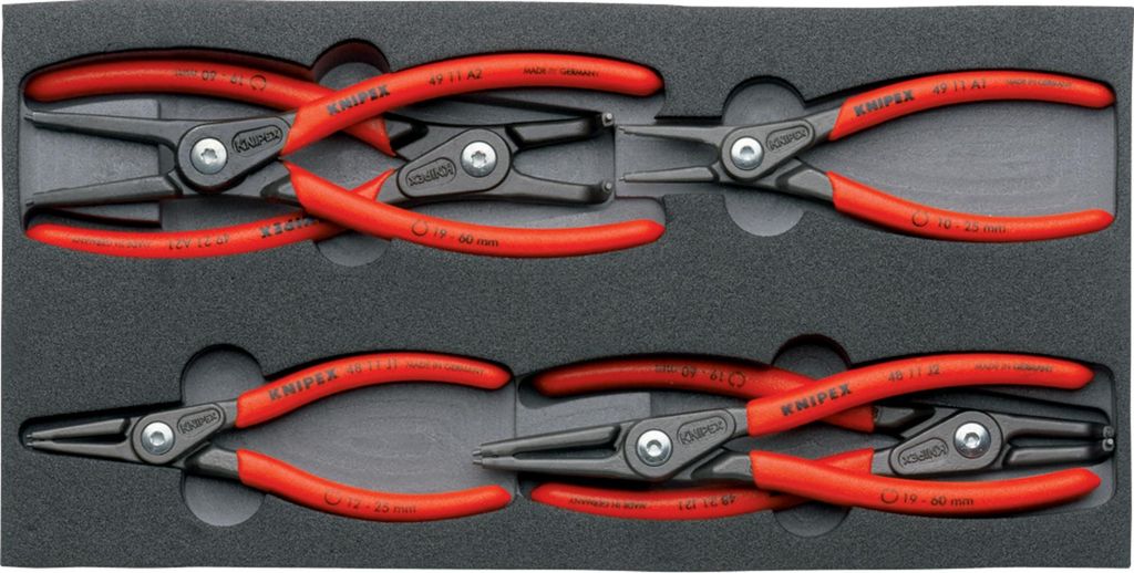 Jeu de 6 circlips de précision SRZ Knipex | 4003773069652 Image du produit 