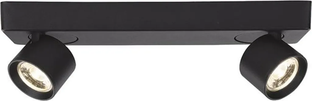Spot LED COB 10W haute luminosité 800LM aluminium noir 3000K PLUTO