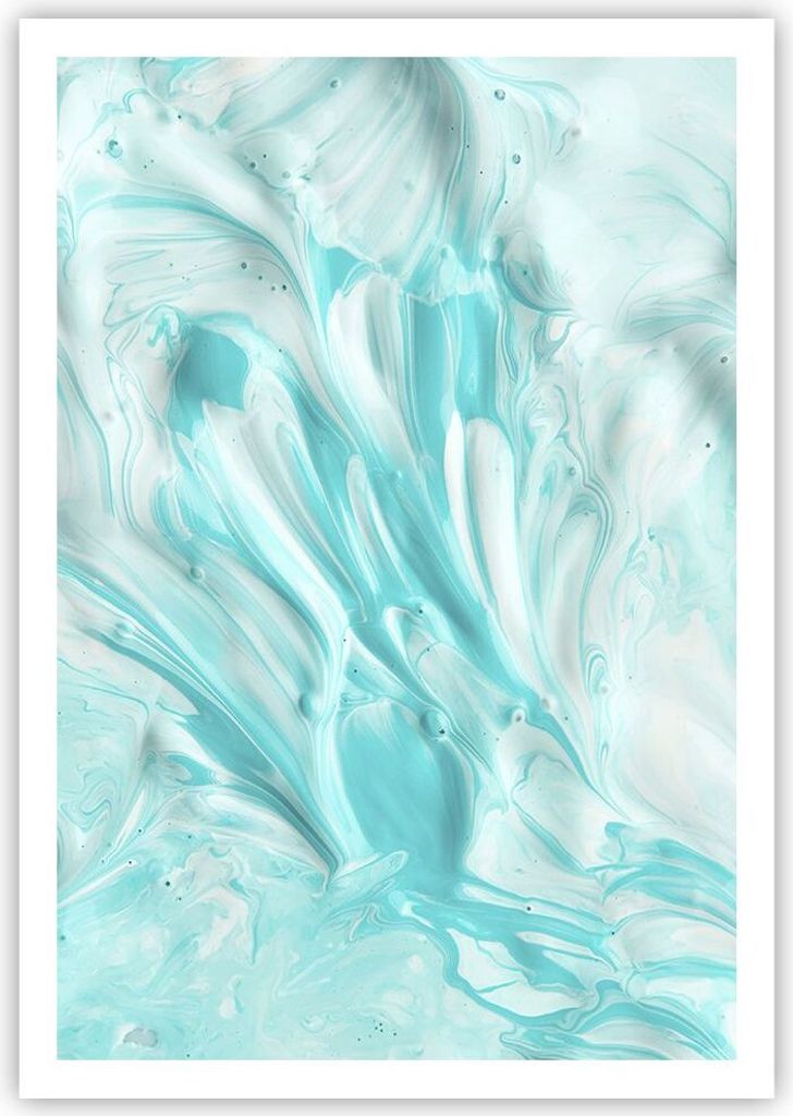 Poster - Poster ohne Rahmen - Blume Abstraktion - 70x100 cm - Wand Bild - Wanddeko - Wandbilder - Kunstposter - Wandposter - Bilder - Kunstdruck - ...