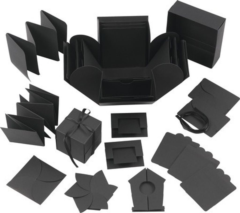 Kreotime - Explosion Box Creativ Company 12x12x12Cm noir | Image du produit 