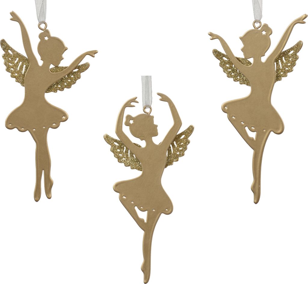 Christbaumschmuck Metall 15cm Ballerina Figur 1 Stück Produktbild 