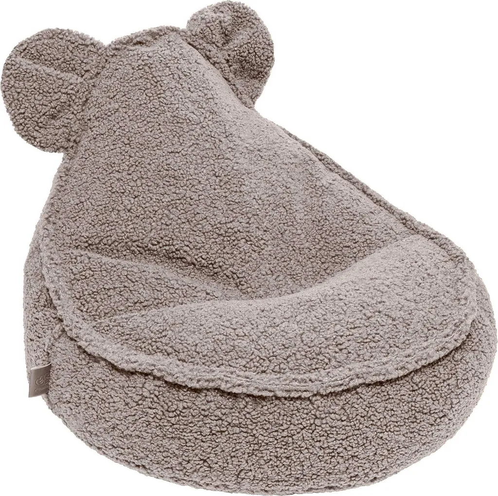 Fauteuil enfant Teddy Bearly Light Grey - Pouf Sako confortable et doux