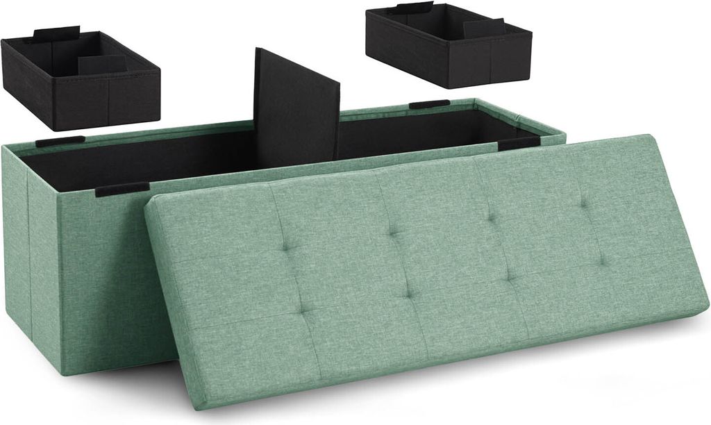 Blumtal Sitzbank mit Stauraum + 2 extra Boxen - Truhenbank Produktbild 
