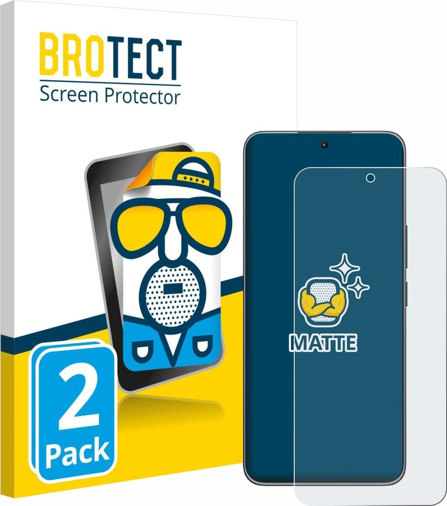 2x BROTECT Schutzfolie für Honor X60 GT Displayschutz Displayschutzfolie Folie Matt Entspiegelungsfolie