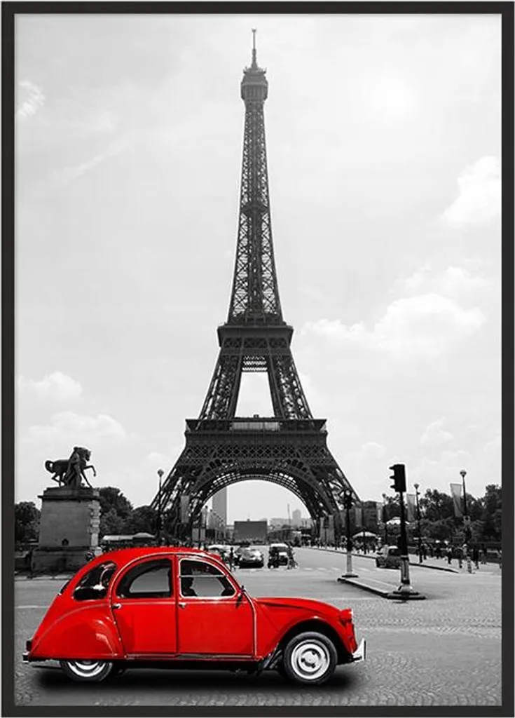 Poster Parigi P941 33x43 cm con Cornice - Stampa Artistica Qualità Pro